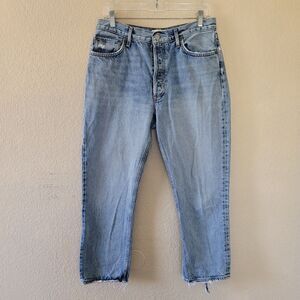 Agolde Light Blue Straight Leg Jeans